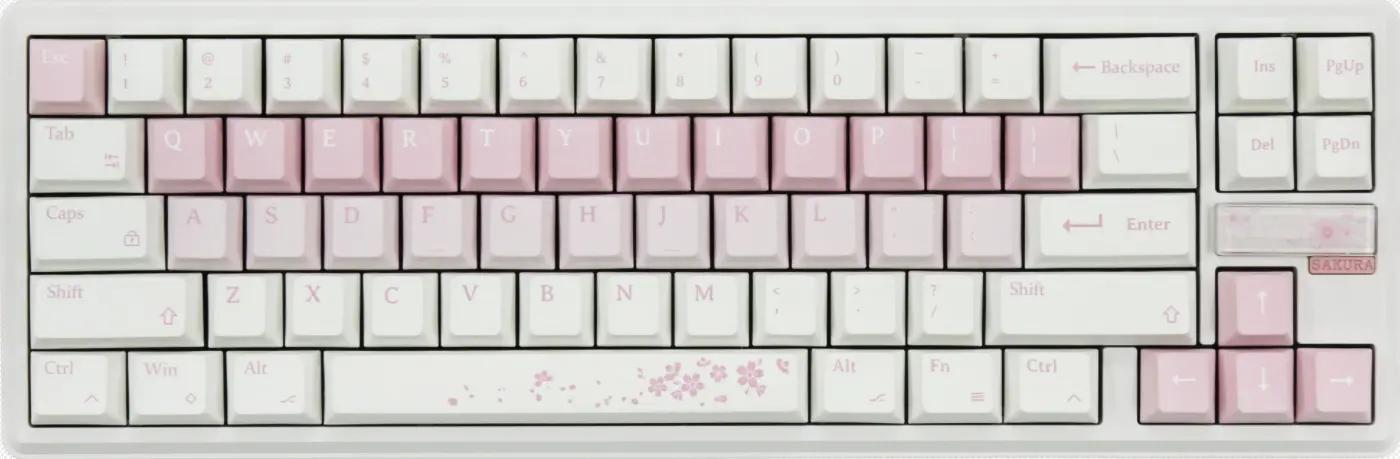 Varmilo Sword68 Sakura Mechanical Keyboard - Main Image