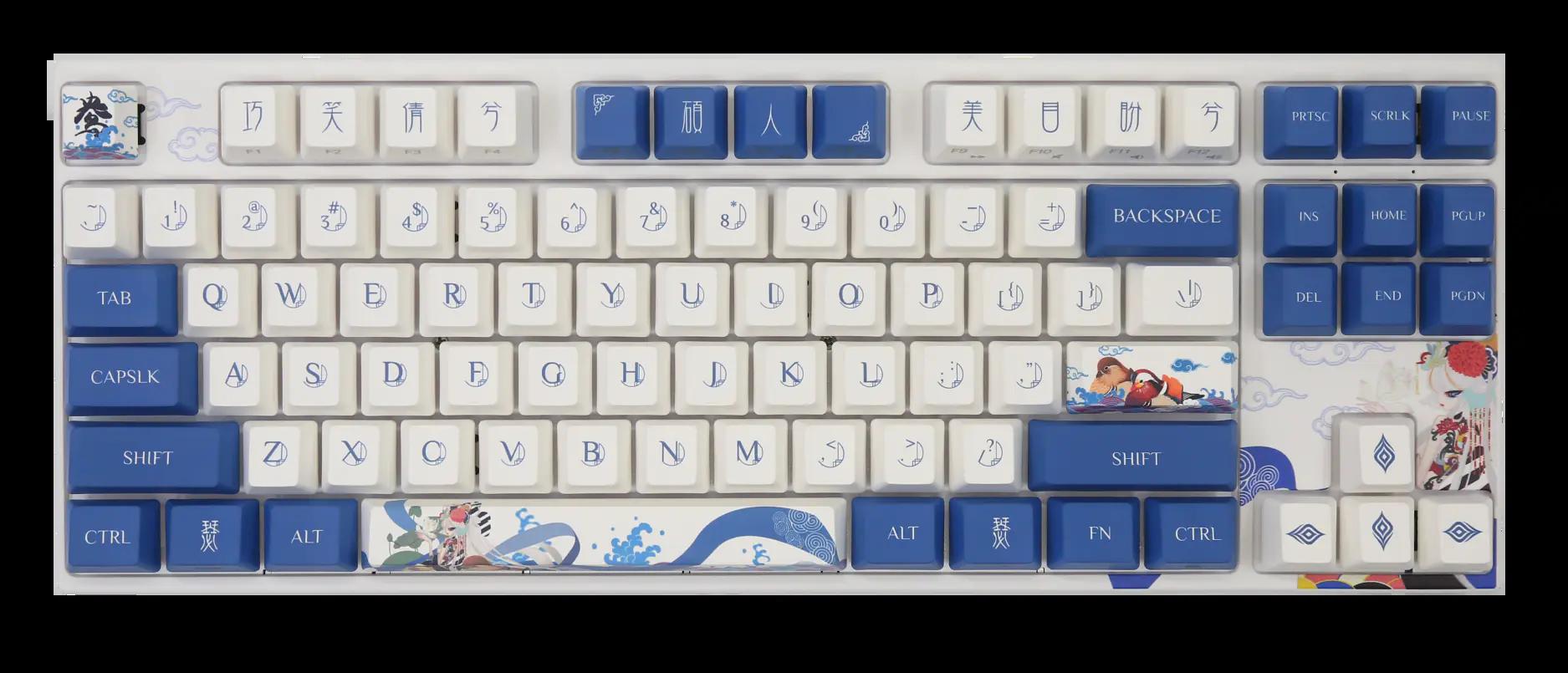 Varmilo VA Series V2 Love Birds Yang I Mechanical Keyboard - Main Image