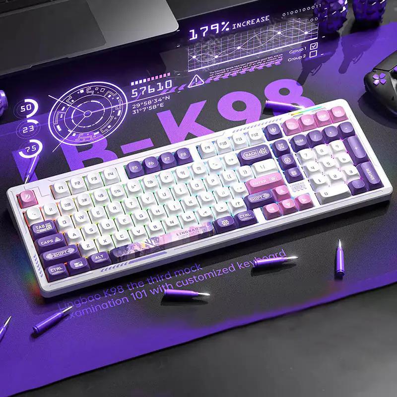 WhatGeek K98 Series LongLasting Battery Mechanical Keyboard - Thumbnail 2