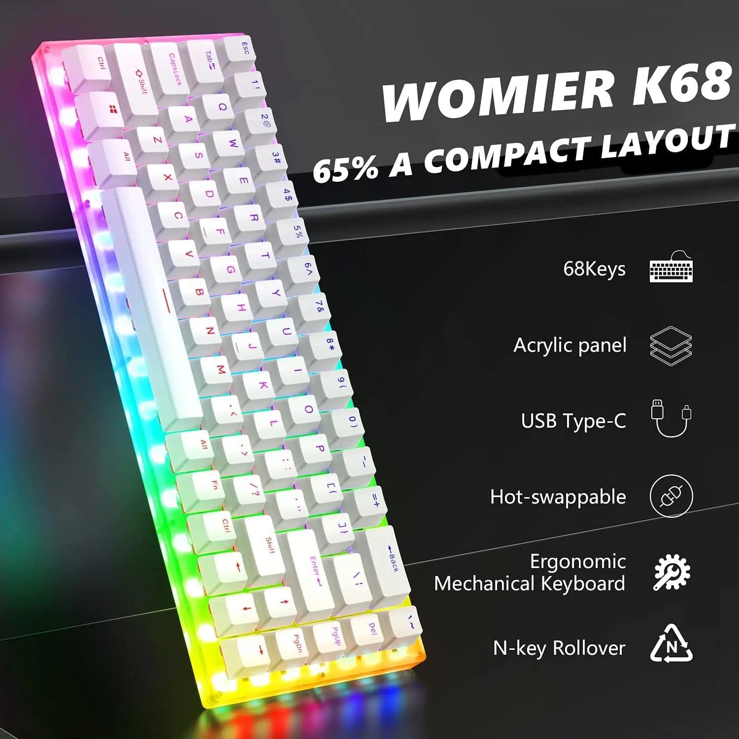 Womier K68 Mechanical Keyboard - Thumbnail 2
