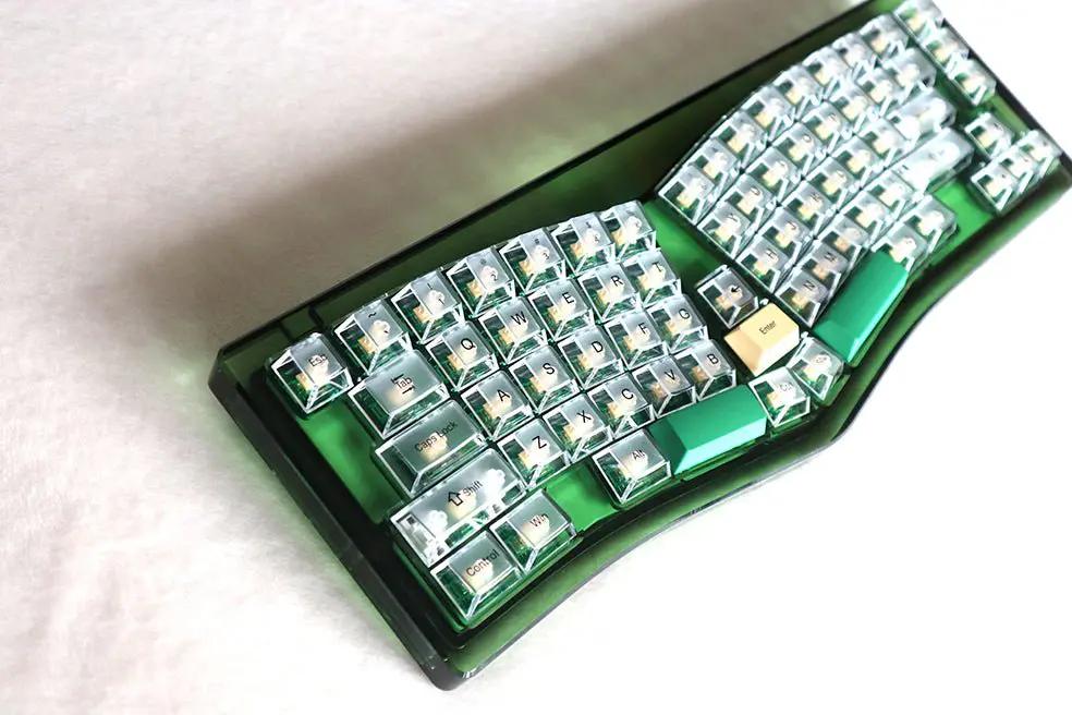X-Bows Crystal Ergonomic Mechanical Keyboard - Thumbnail 2
