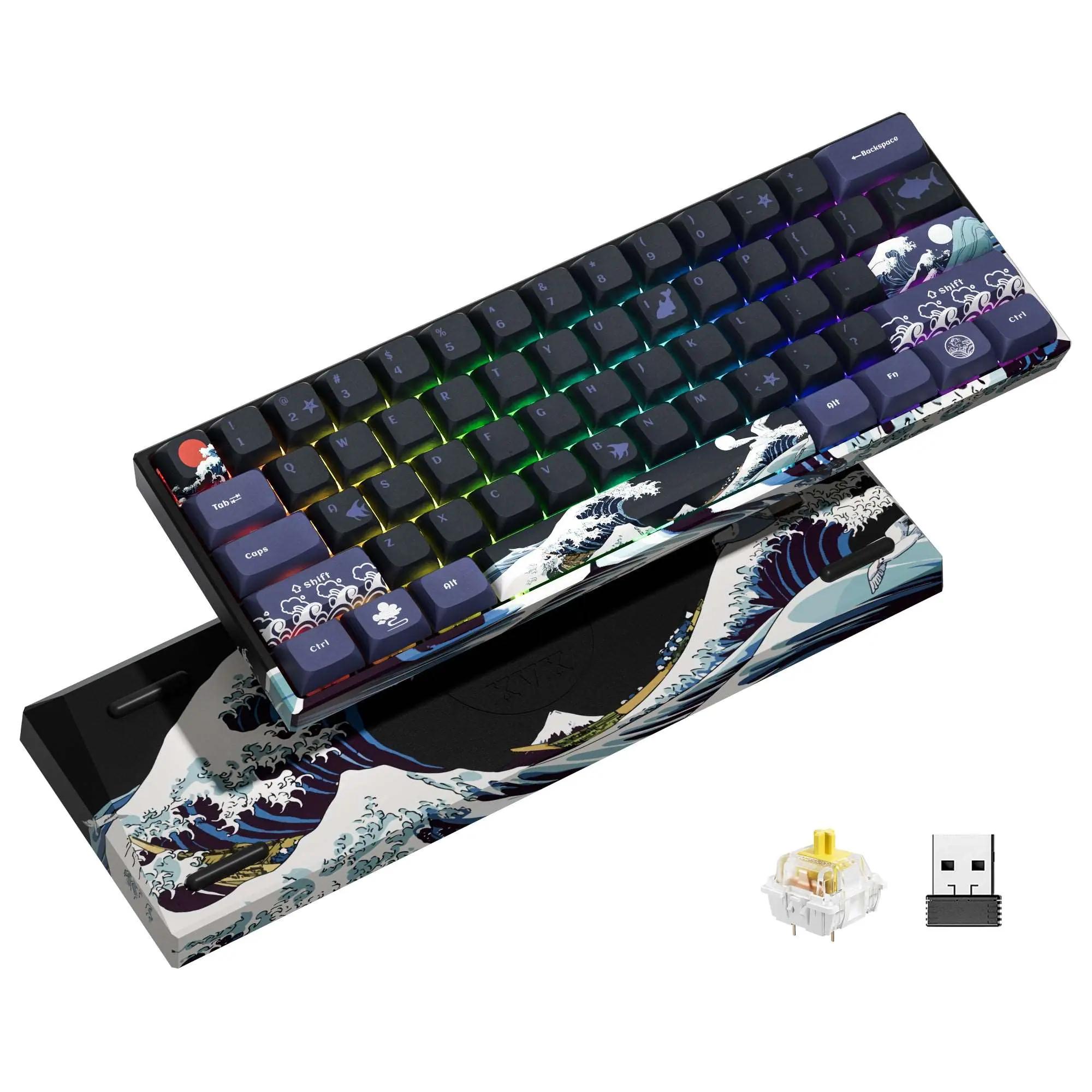 XVX M61 Kanagawa Mechanical Keyboard - Main Image