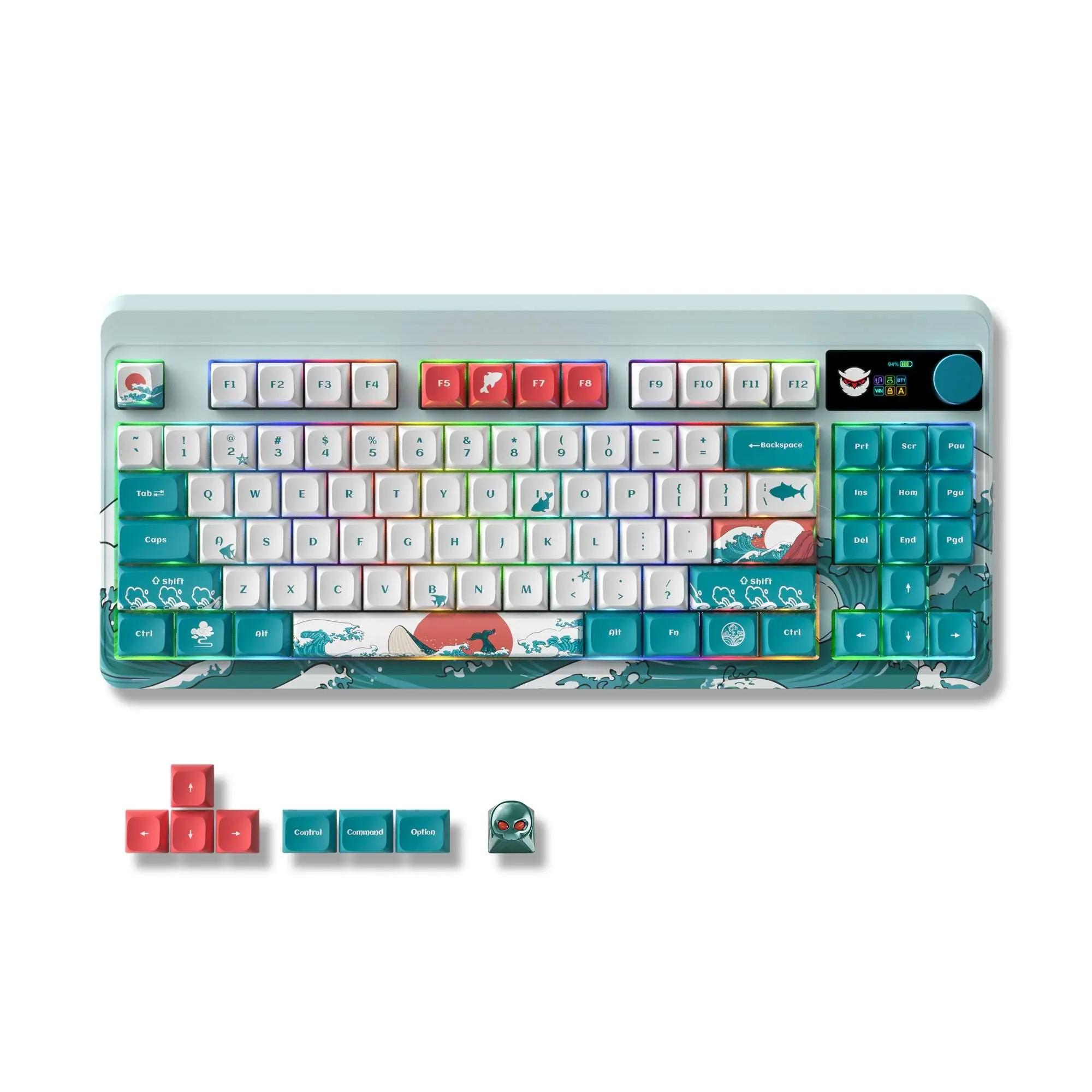 XVX M87 Pro Coral Sea/Retro Shadow Mechanical Keyboard - Thumbnail 2