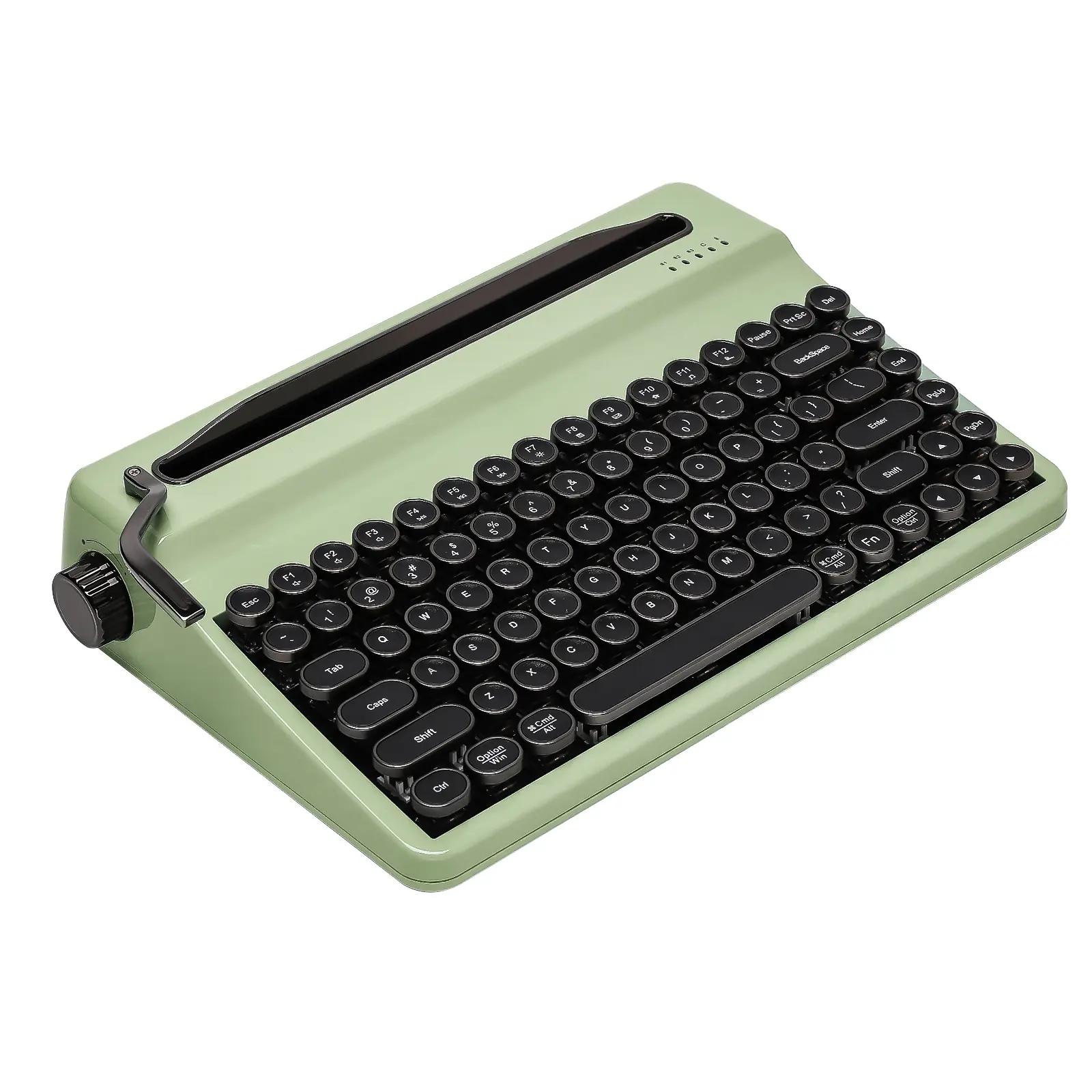 Yunzii QL75 Retro Typewriter Mechanical Keyboard - Main Image